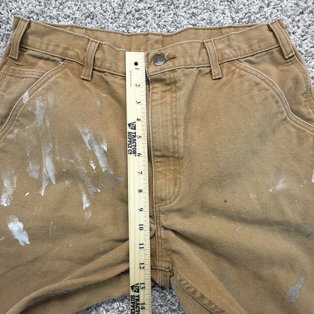 Carhartt‎ Mens B11 BRN Dungaree Fit Carpenter Pants Brown Size 34x32 (Fits33x30)